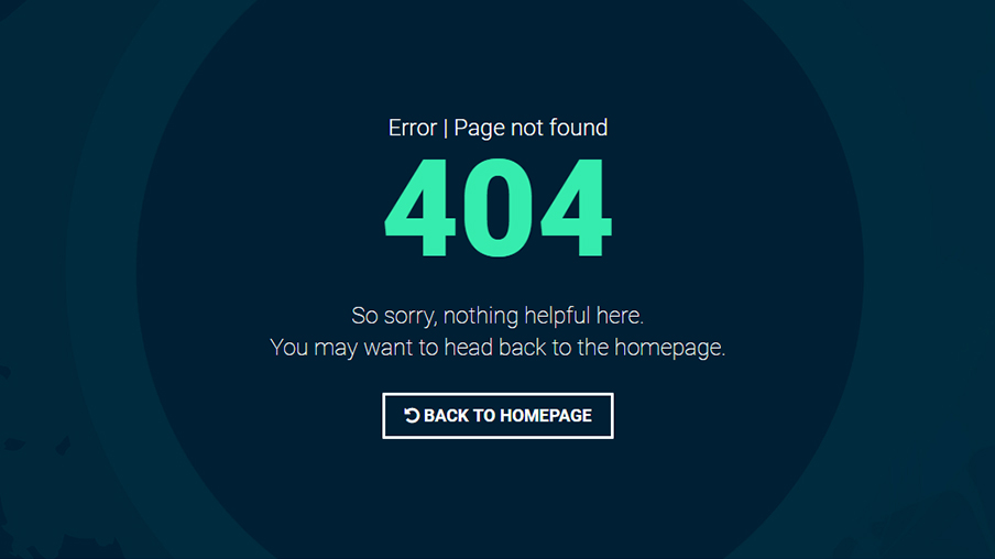 404 page - RigelHost